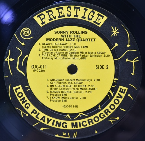 Sonny Rollins [소니 롤린스]‎ - Sonny Rollins with the Modern Jazz Quartet - 중고 수입 오리지널 아날로그 LP
