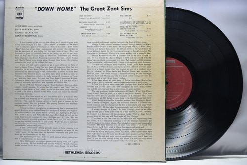 Zoot Sims [주트 심스] – Down Home - 중고 수입 오리지널 아날로그 LP